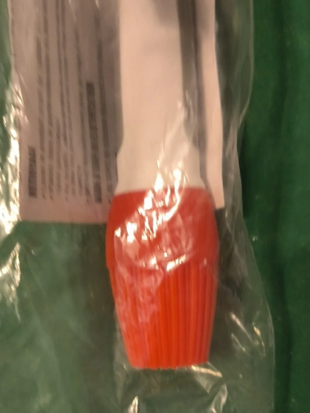 Pampered Chef Silicone Basting Brush - White and Red